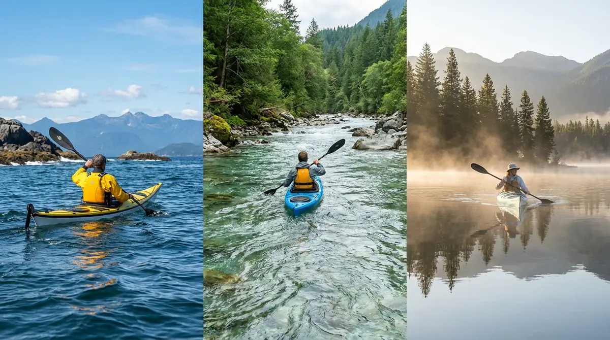 シーカヤック・川・湖で変わる服装のポイント