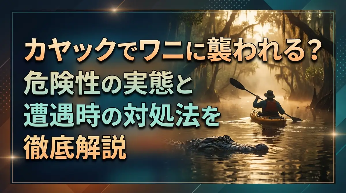 カヤックでワニに襲われる?危険性の実態と遭遇時の対処法を徹底解説