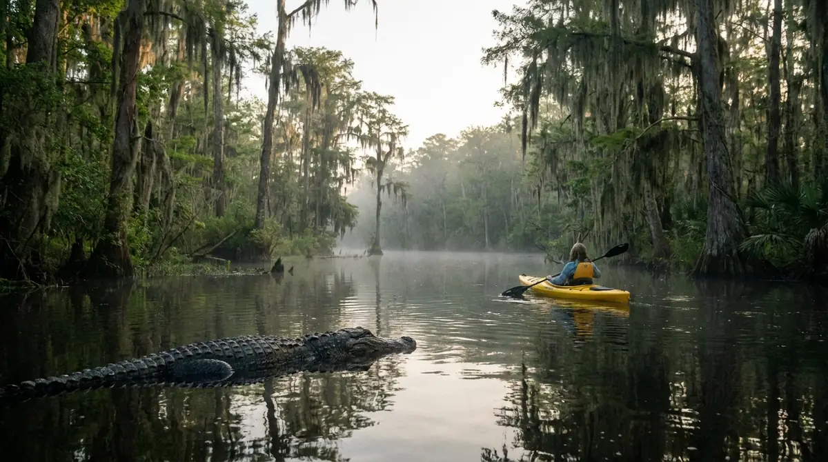 ワニがカヤックを襲う3つの理由と生態