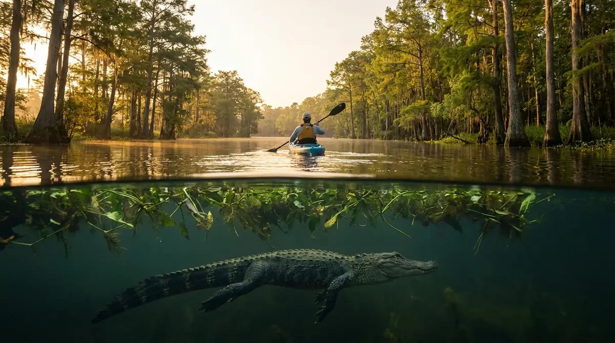 カヤック中のワニ遭遇を避ける5つの事前対策