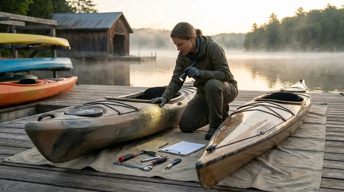 失敗しない中古カヤックの見分け方｜素材別チェックポイント