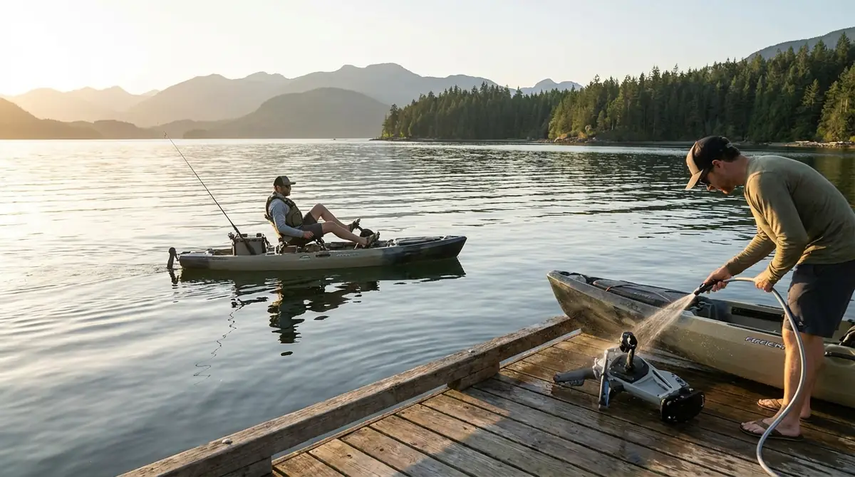 足漕ぎカヤックの基本的な使い方とメンテナンス