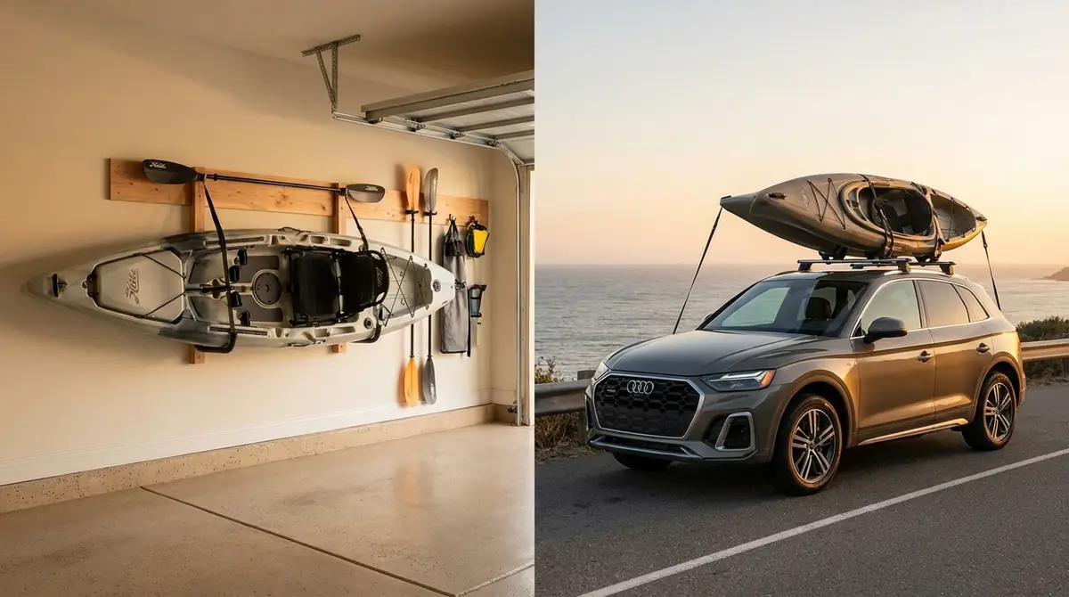 Hobieカヤックの保管方法と運搬の注意点