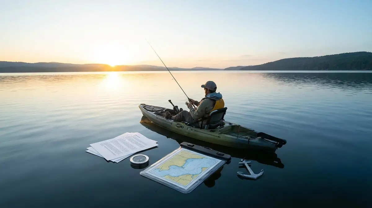 カヤック釣りに免許は必要?届出・ルールを整理