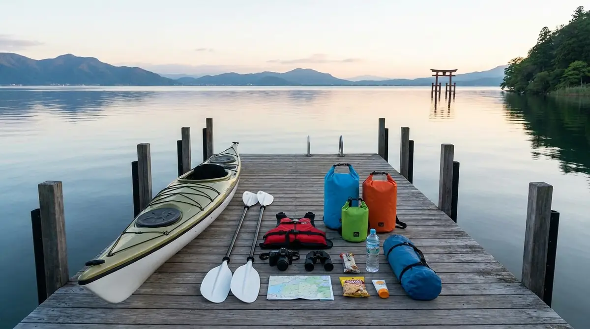琵琶湖カヤックの持ち物チェックリスト