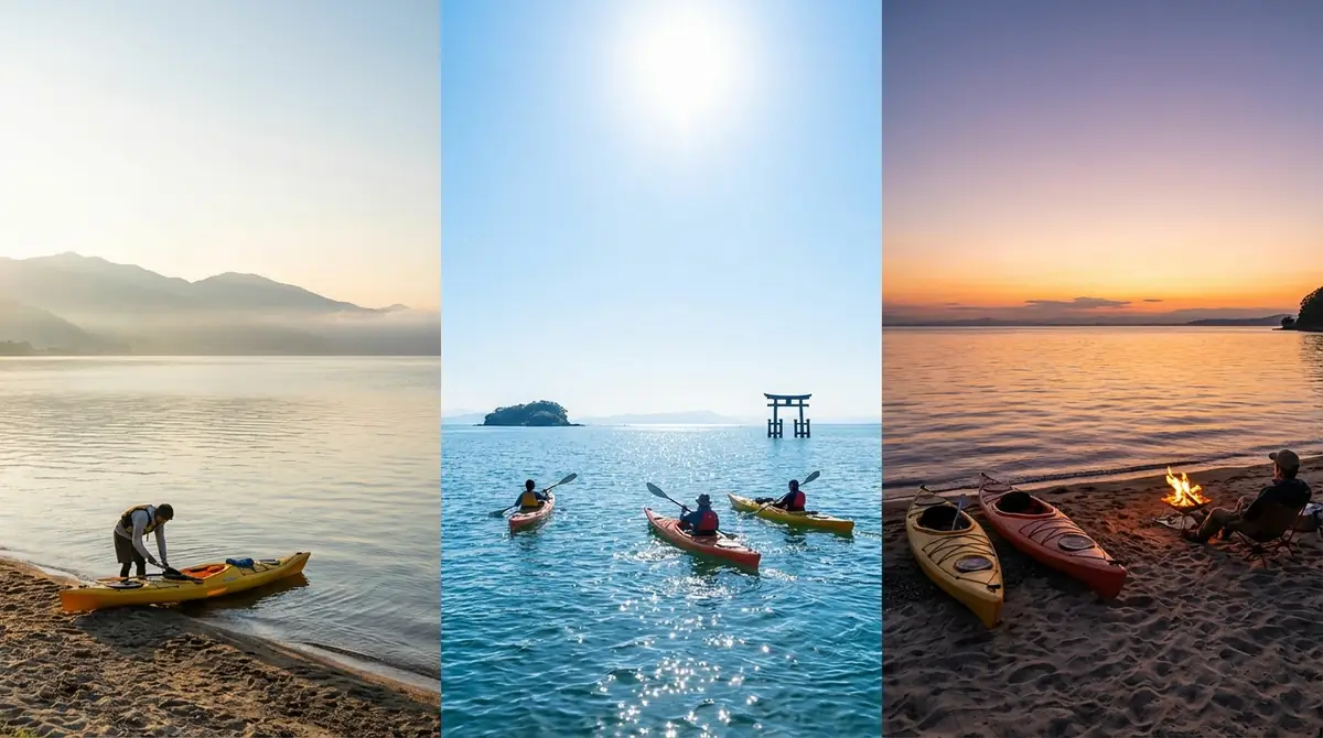 当日の流れ｜琵琶湖カヤック体験のタイムスケジュール