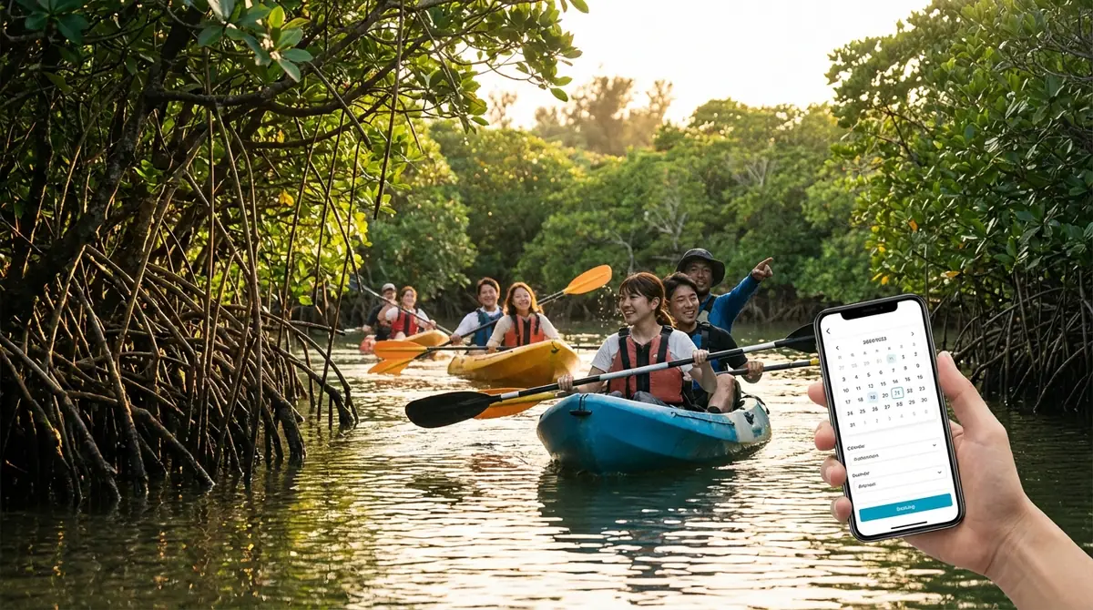 沖縄マングローブカヤックの予約方法と当日の流れ