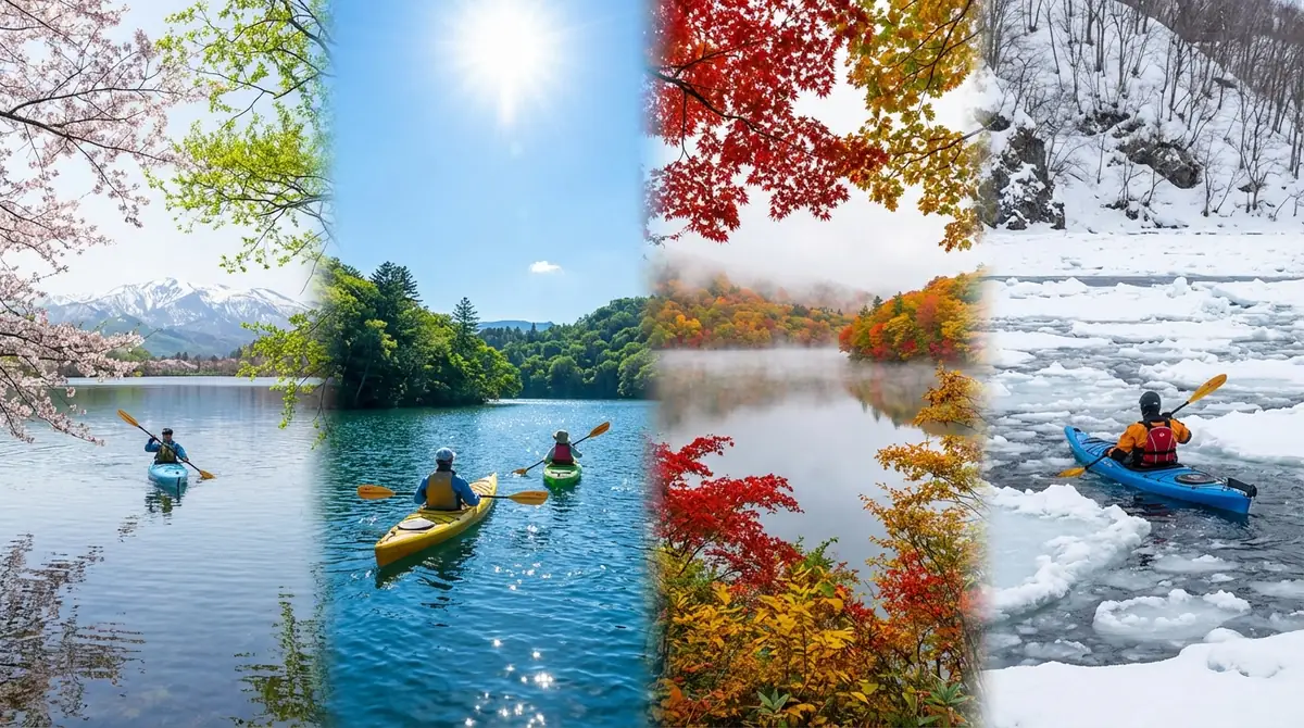 北海道カヤックのベストシーズンは?月別おすすめ度ガイド