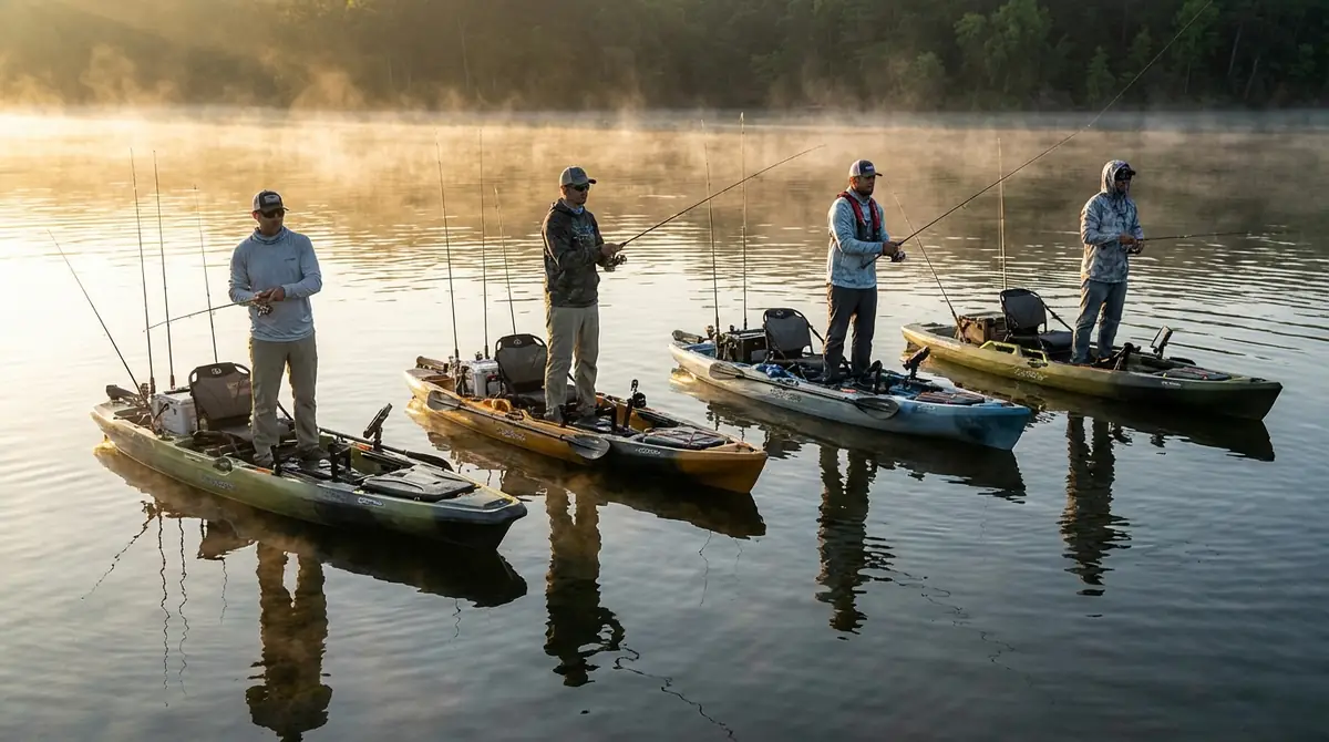 カヤックフィッシングにおすすめの主要ブランド4社を比較