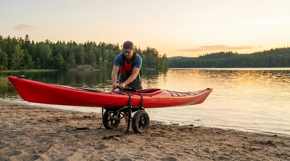 カヤックドーリーの使い方|取り付けから運搬まで5ステップ