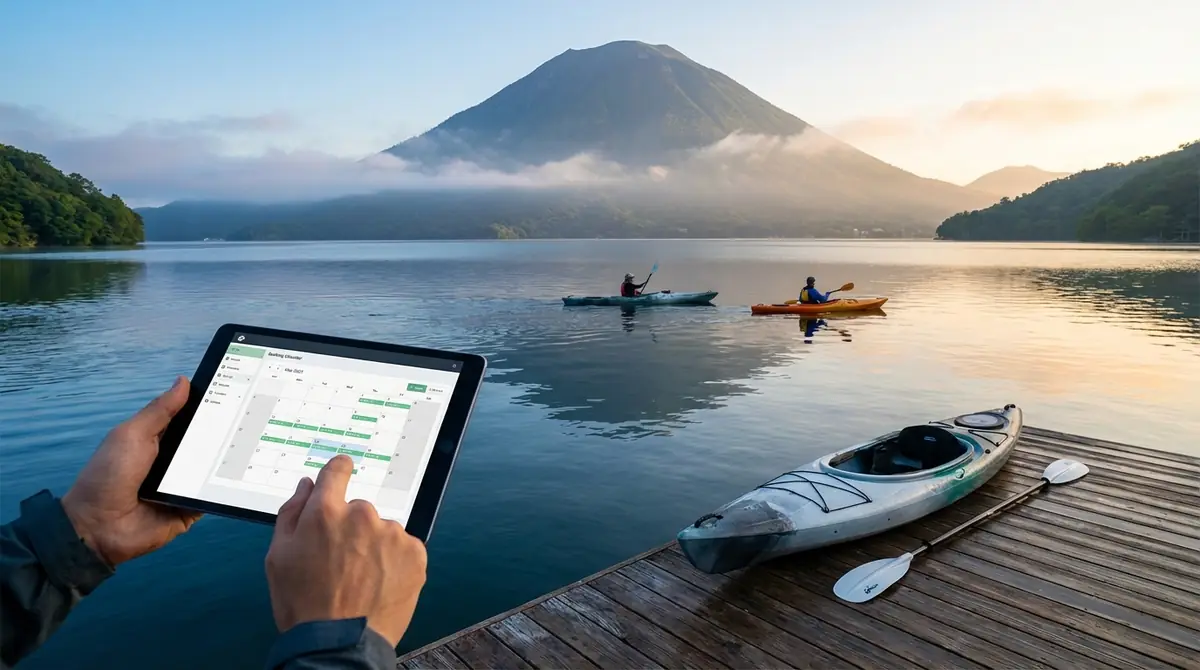 中禅寺湖カヤックの予約方法と当日の流れ