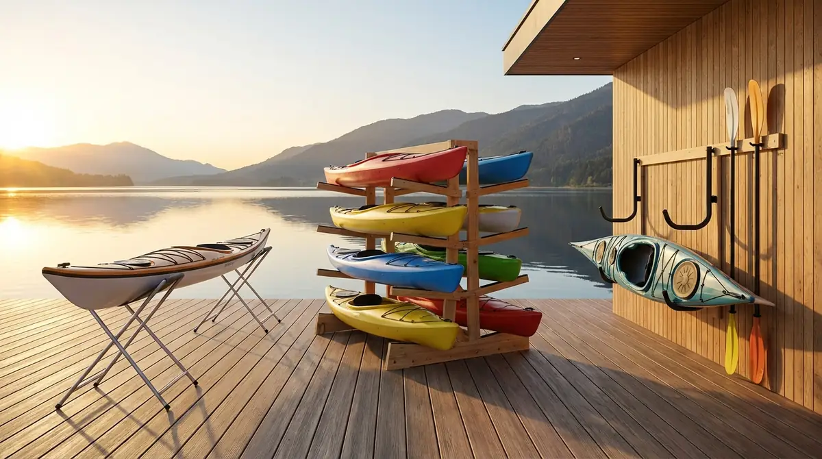 カヤックスタンドの種類と特徴を比較