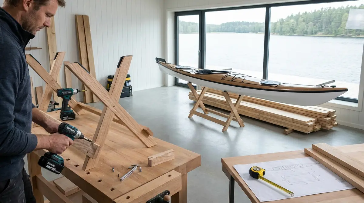 カヤックスタンドを自作する方法【費用目安あり】