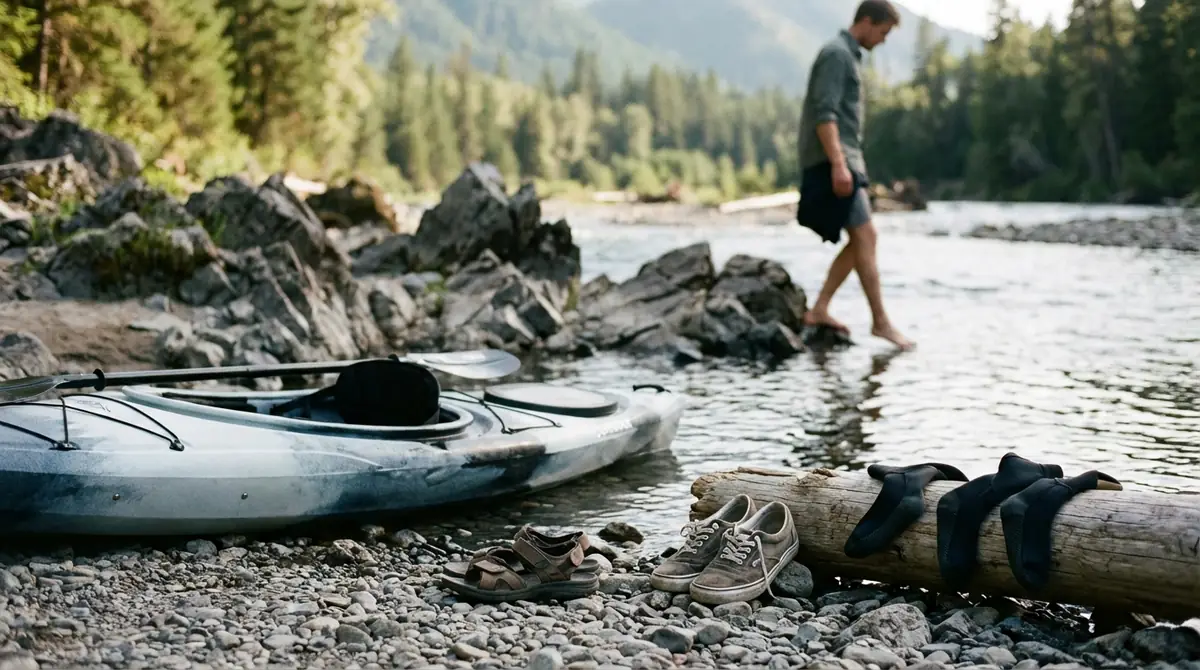 カヤック用の靴がないときの代用品と注意点