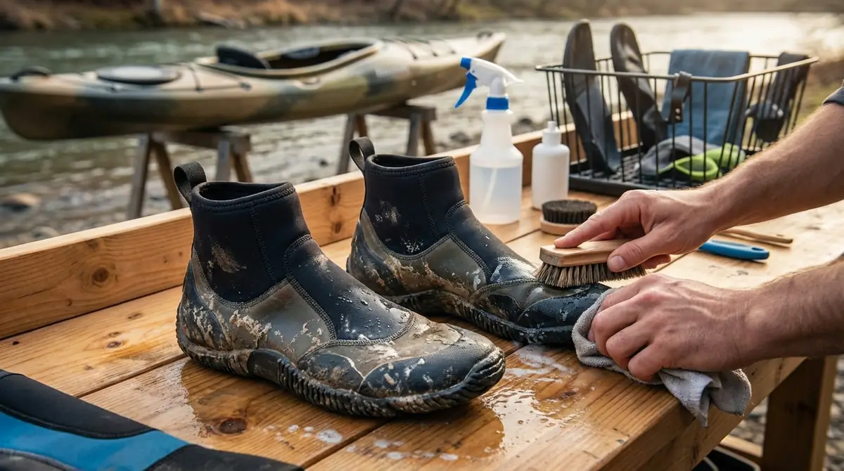 カヤック用の靴を長持ちさせる手入れ方法