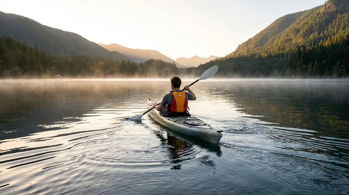 一人乗りカヤックの乗り方・漕ぎ方【基本操作】