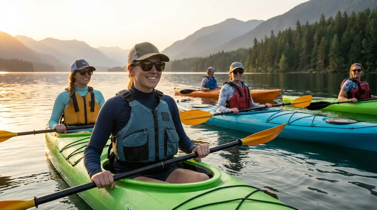 真似できる！女性向けカヤックコーディネート例