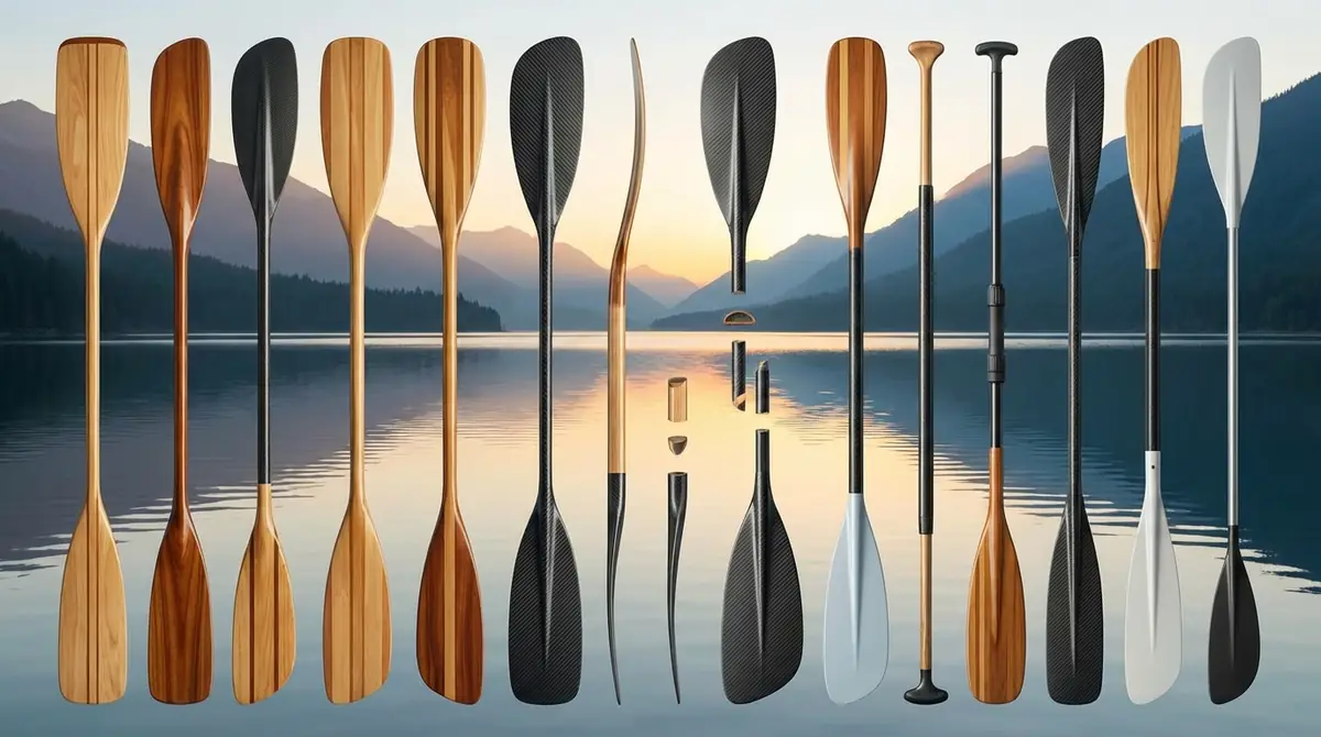 カヤック用パドルの種類と特徴【素材・形状・構造】