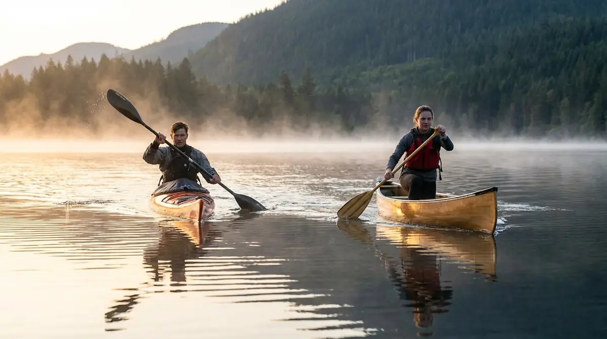 カヤックとカヌーの漕ぎ方の違いを解説