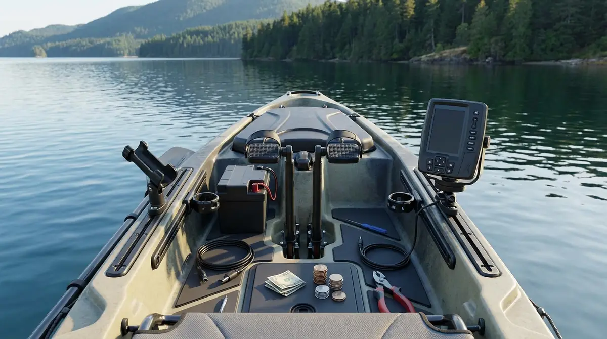 カヤック魚探の取り付けに必要な周辺機器と追加コスト