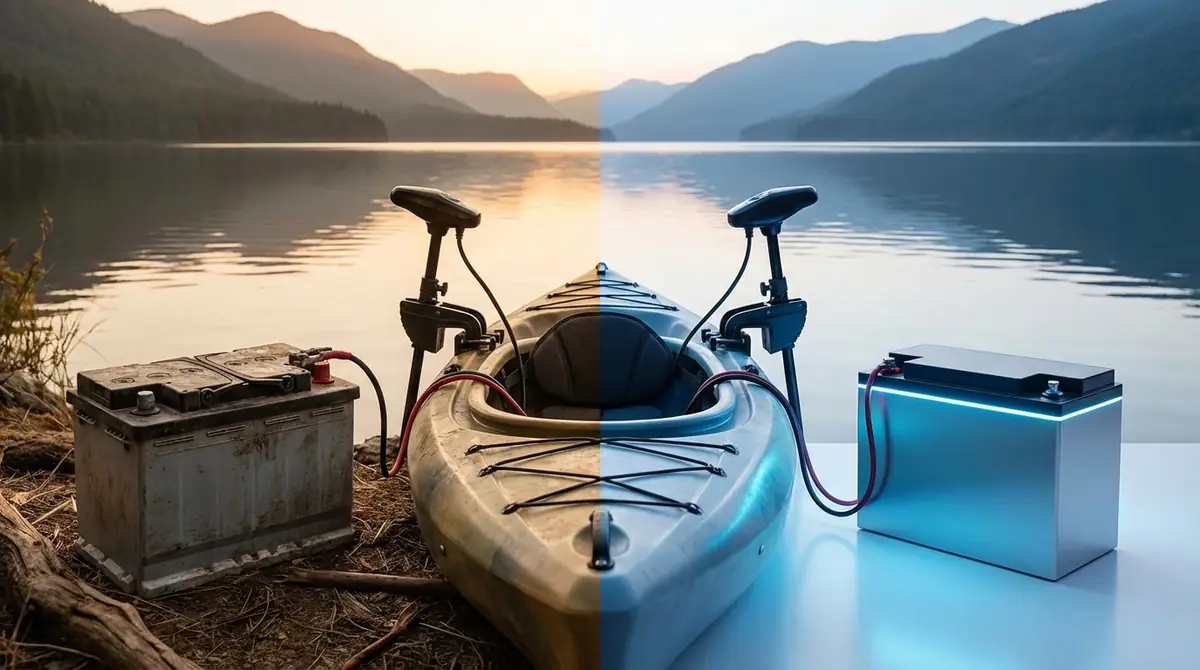 カヤック用エレキのバッテリー選び｜鉛蓄電池vsリチウムイオン