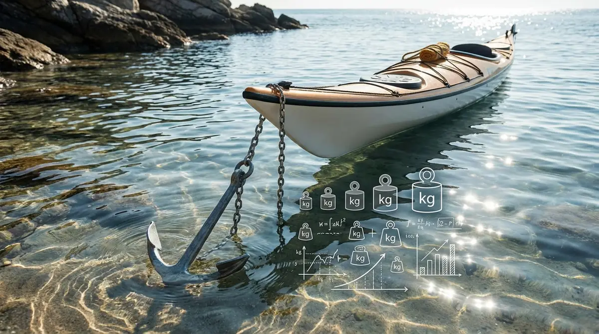 カヤックアンカーの重さは何キロが最適？計算式と早見表