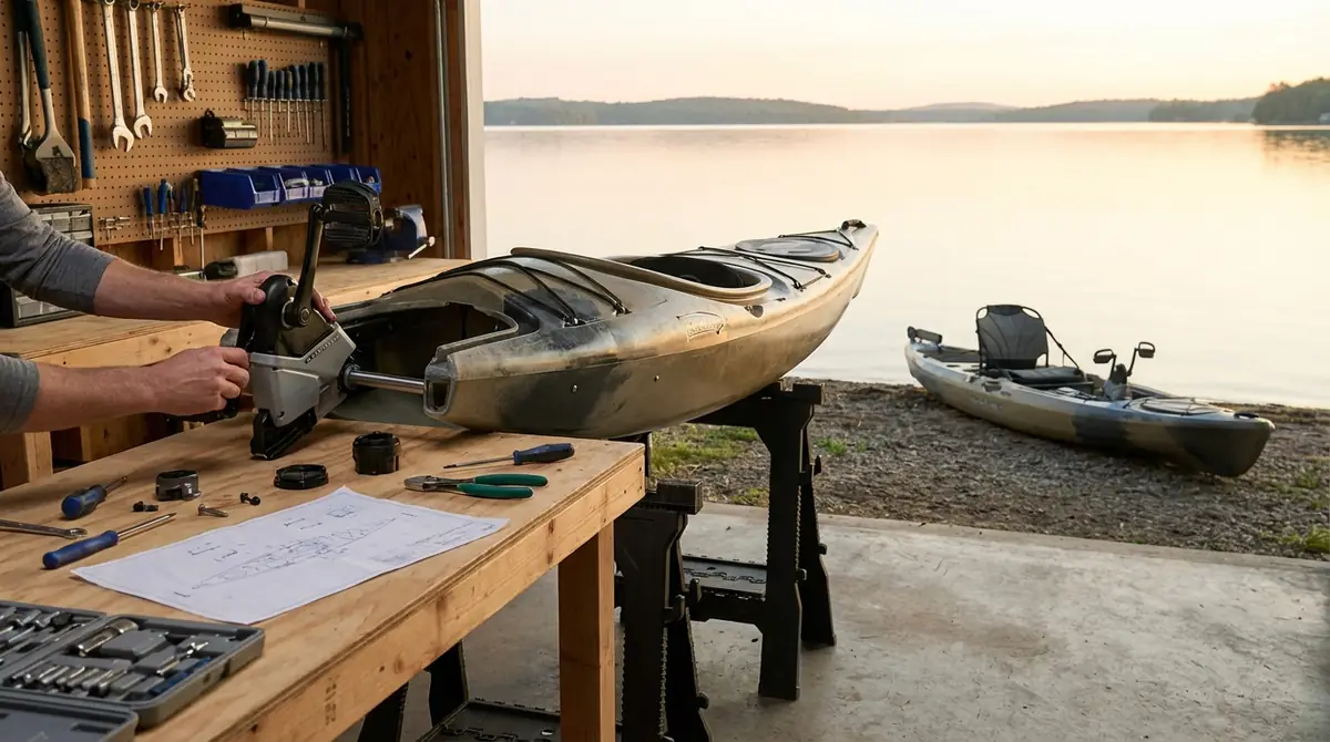 カヤックにペダルは後付けできる?DIYの可能性と注意点