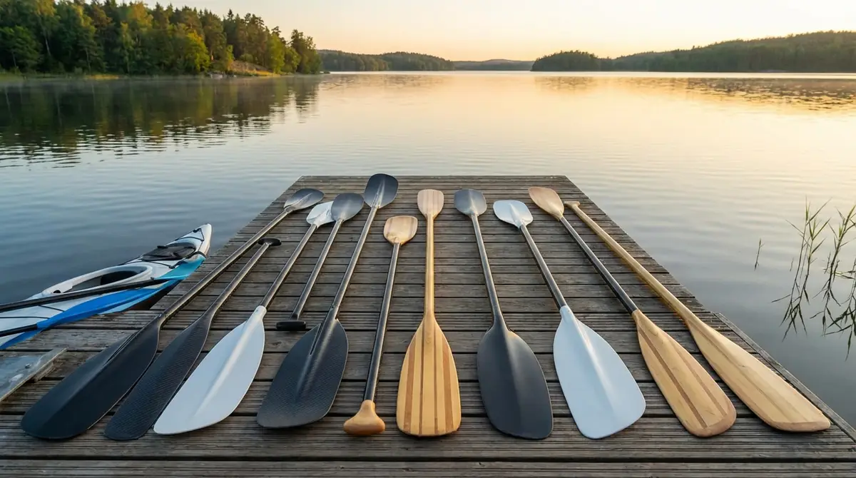 カヤックのパドルの種類|素材・形状別の特徴