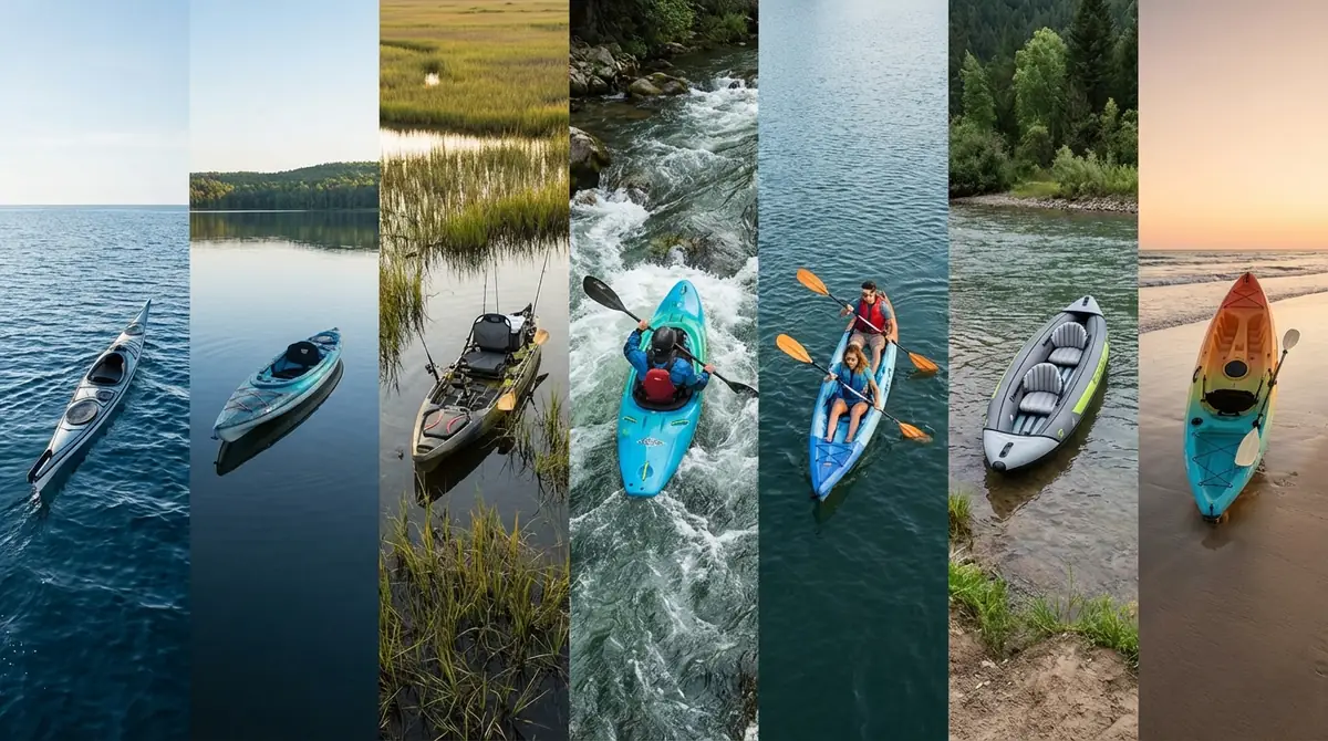 【結論】カヤックは主に7種類｜目的別早見表で一目瞭然