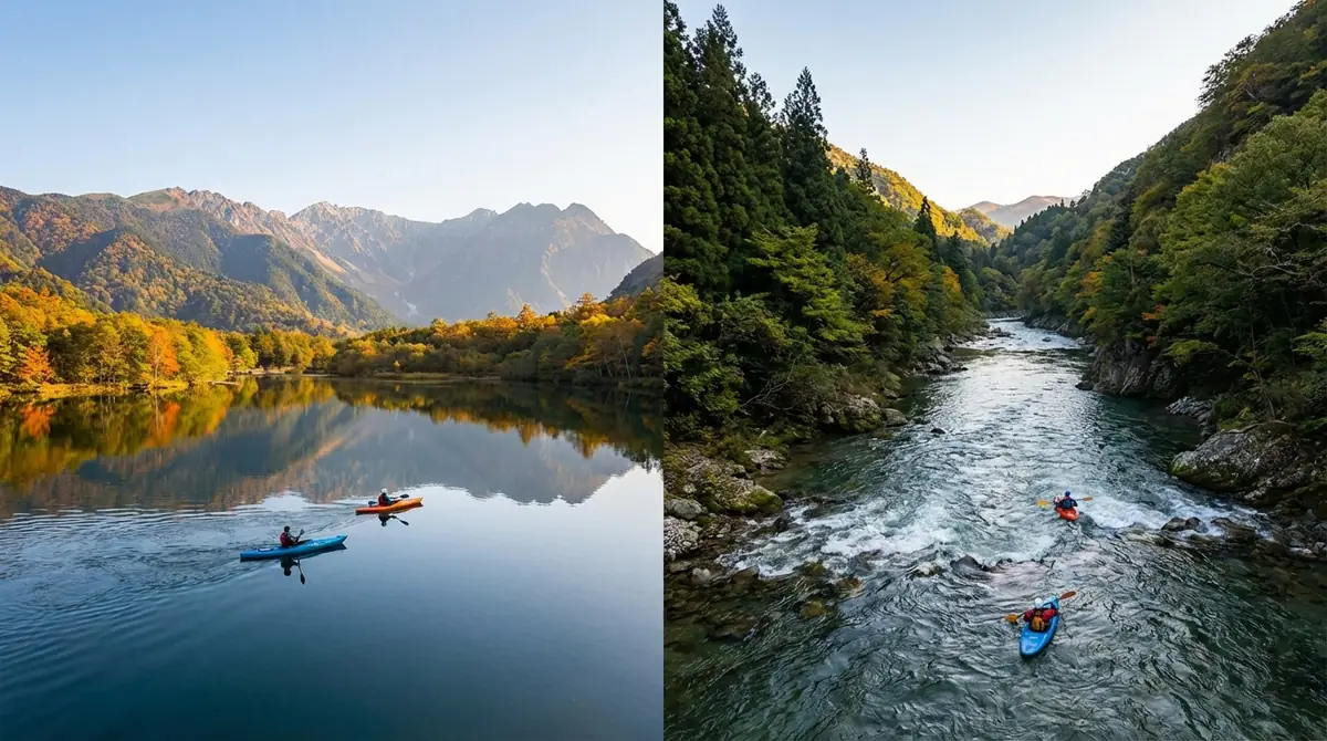 長野でカヤックができるスポット7選【湖・川別に紹介】