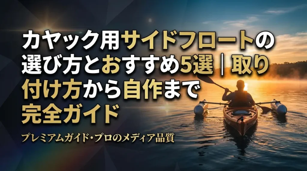 カヤック用サイドフロートの選び方とおすすめ5選｜取り付け方から自作まで完全ガイド